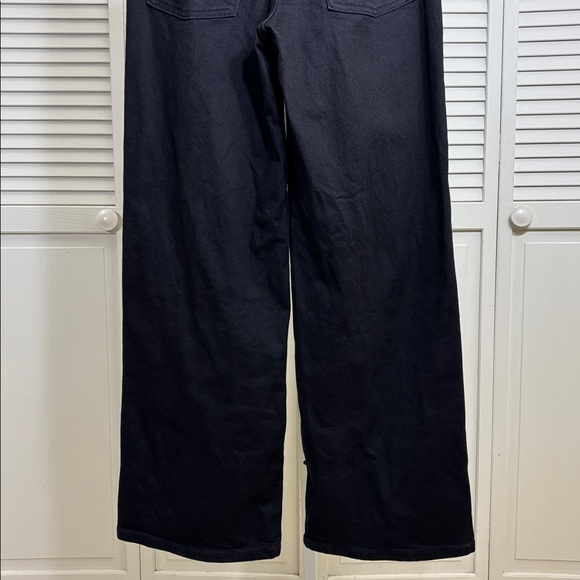 Everlane Black Wide Leg Mid Way Jeans Size 27 Regular - Picture 12 of 15